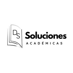 Versión monocromática del logotipo de DS Soluciones Académicas